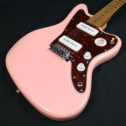 Bacchus BJM-1-RSM/M Universe Series Roasted Maple FB, Jazzmaster Electric Guitar w/ Bacchus BP-90 Pickups -Shell Pink