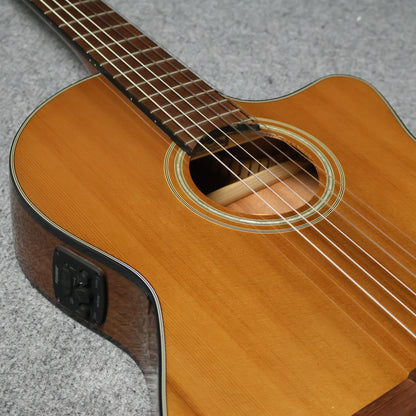 Fender CN-140SCE Nylon String Solid Top Classical Guitar with Case , Walnut FB , Natural ( CN 140S CE / CN140SCE / NAT )