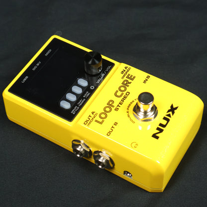 NUX Loop Core Stereo Effect Pedal with Built In Rhythm Tracks and MIDI Control - ( Loop-Core )