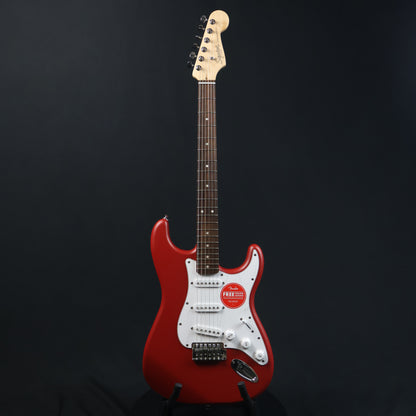 Squier Debut Series SSS Stratocaster Electric Guitar, Laurel FB - Dakota Red