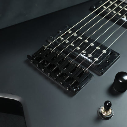 Jackson JS Series King V JS22-7 KV HT 7-String Electric Guitar, Amaranth FB - Satin Black ( JS-22 / JS 22 )