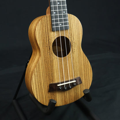 KAPPA Series 21 inch Soprano Ukulele - Zebra Wood (RCStromm / UZW21)