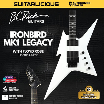 B.C. Rich Ironbird MK1 Legacy Floyd Electric Guitar - Pearl White (Coming Soon)