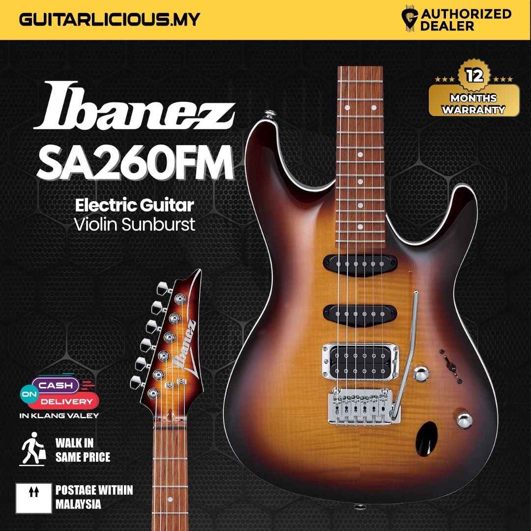 Ibanez SA260FM-VLS Electric Guitar - Violin Sunburst – GUITARLICIOUS