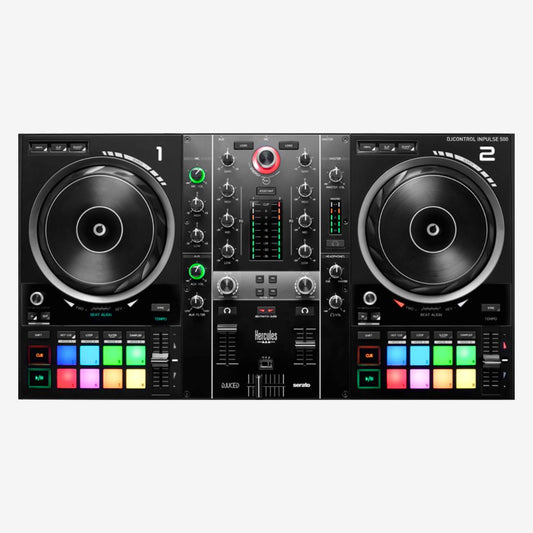 Hercules DJControl Inpulse 500, All-In-One DJ controller with Beatmatch Guide, Full DJ Software DJUCED & Serato DJ Lite