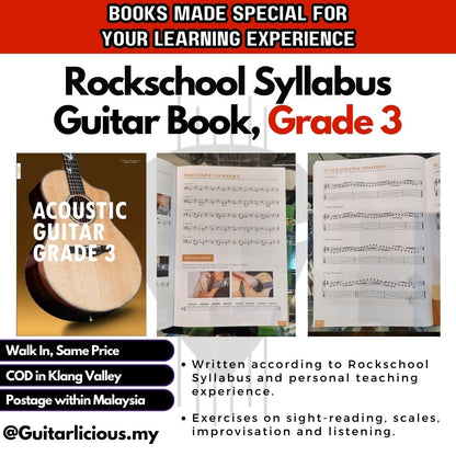 Acoustic Guitar Book - Ionian Studio From Beginner to Grade 3 / Music Learning Book