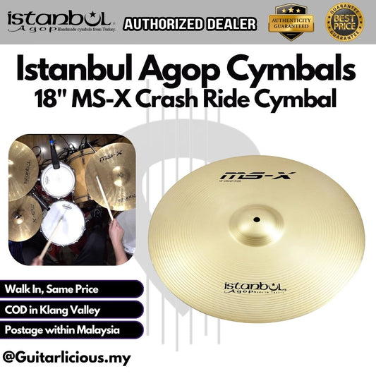Istanbul Agop Cymbals 18" MS-X Crash Ride Cymbal - (MSXCR18)