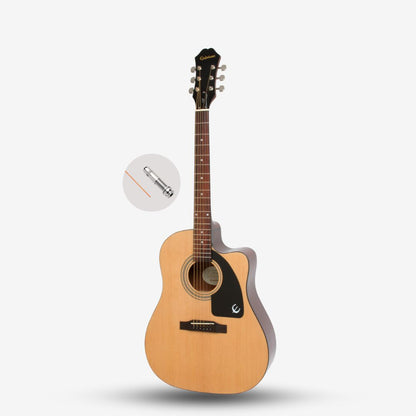 Epiphone J-15 EC Semi Acoustic-Electric Guitar with Pickup / EQ - Natural (J15 / J15EC / J-15E / EE1CNACH1 )