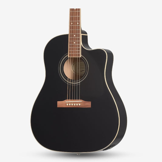 Epiphone J-45 EC Studio Acoustic-Electric Guitar with Fishman pick-up - Ebony (J45 / J45EC / J-45-EC / EE2S-EB-NH3 )