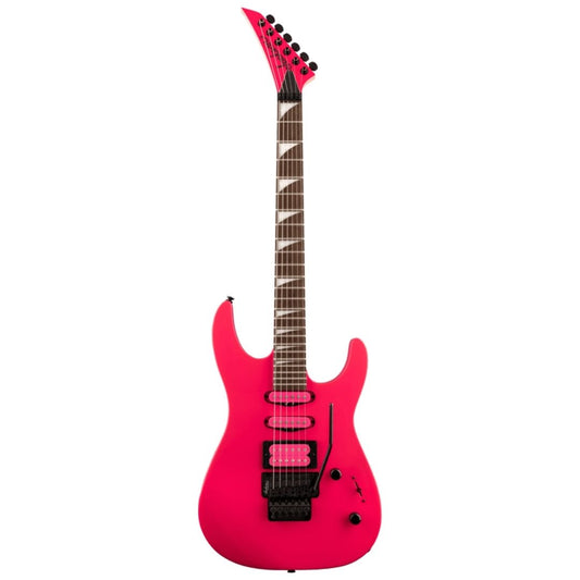 Jackson X Series Dinky DK3XR HSS Electric Guitar, Laurel FB, Neon Pink