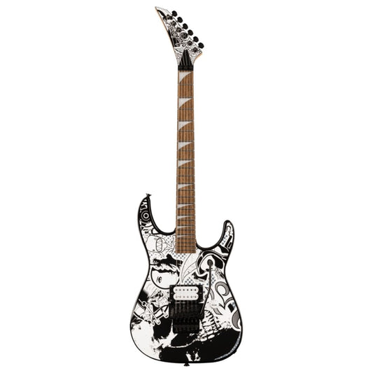 Jackson X Series Dinky DK1 H Electric Guitar, Laurel FB, Scull Kaos