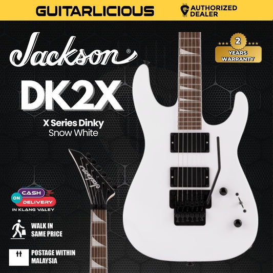 Jackson X Series Dinky DK2X Electric Guitar, Laurel FB, Snow White
