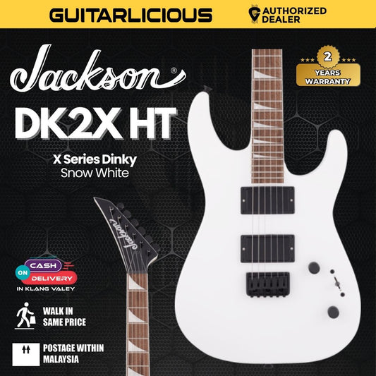 Jackson X Series Dinky DK2X HT Electric Guitar, Laurel FB, Snow White