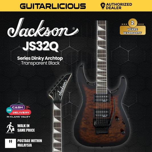 Jackson JS Series Dinky Arch Top JS32Q Electric Guitar, Dark Sunburst