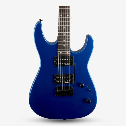 JACKSON JS Series Dinky JS12 Double Humbucker (HH) Electric Guitar, Amaranth FB, Metallic Blue (JS-12 / JS 12)