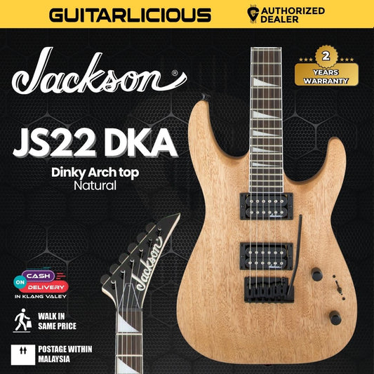 Jackson JS Series Dinky Arch top JS22 DKA Electric Guitar, Amaranth FB - Natural Oil