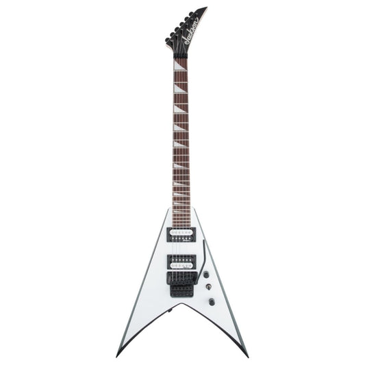 Jackson JS Series King V JS32 Electric Guitar, Amaranth FB, Black with White Bevels
