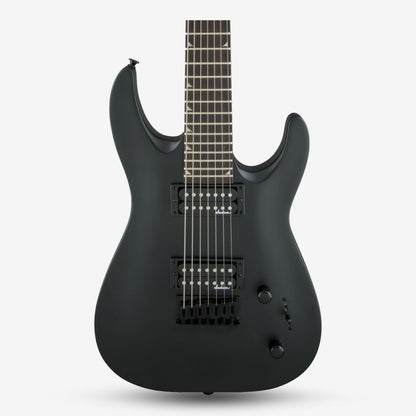 JACKSON JS Series 7 Strings Dinky Arch Top JS22-7 DKA HT with Double Humbucker Electric Guitar, Amaranth FB, Satin Black