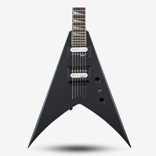 Jackson JS Series King V JS32T with Double Humbucker Electric Guitar, Amaranth FB - Gloss Black (JS32 / JS32T / JS-32 )