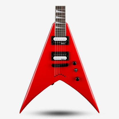 Jackson JS Series King V JS32T with Double Humbucker Electric Guitar, Amaranth FB - Ferrari Red (JS32 / JS32T / JS-32 )