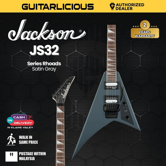Jackson JS Series Rhoads JS32 Electric Guitar, Amaranth FB, Satin Gray