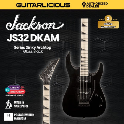 Jackson JS Series Dinky DKA-M JS32 Electric Guitar, Gloss Black