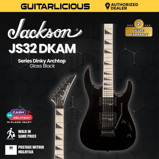 Jackson JS Series Dinky DKA-M JS32 Electric Guitar, Gloss Black