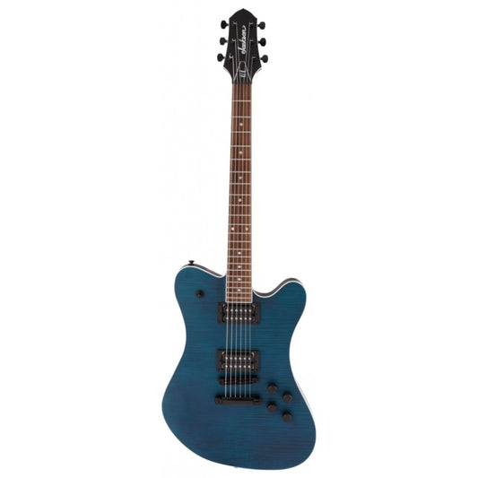 Jackson DX2FM X Series Signature Mark Morton Dominion Electric Guitar, Satin Transparent Blue