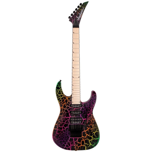 Jackson SL3M Pro Series Soloist Electric Guitar, Maple FB, Rainbow Crackle