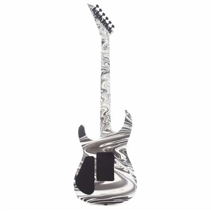 Jackson X Series Soloist SLX DX Swirl Electric Guitar, Laurel FB, Satin White Swirl