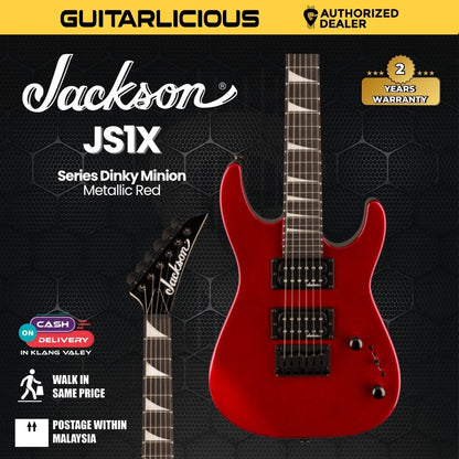 Jackson JS Series Dinky Minion JS1X Electric Guitar, Amaranth FB, Metallic Red