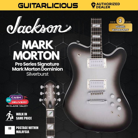 Jackson Pro Series Mark Morton Signature Dominion Electric Guitar, Ebony FB, Silverburst