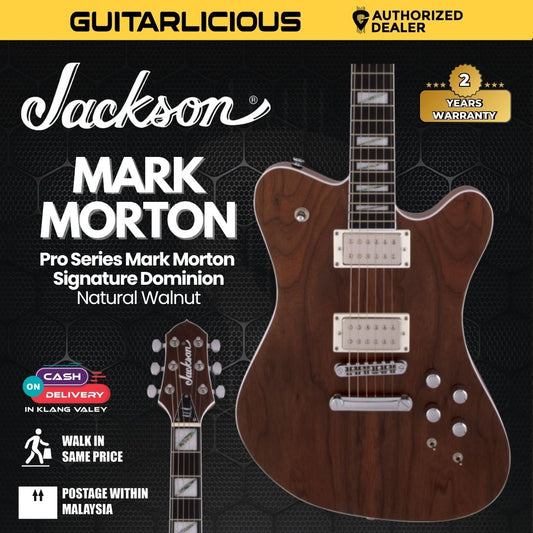 Jackson Pro Series Mark Morton Signature Dominion Electric Guitar, Ebony FB, Natural Walnut