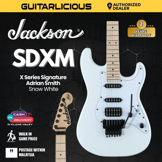 Jackson X Series Signature Adrian Smith SDXM Electric Guitar, Maple FB, Snow White