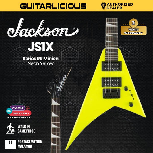 Jackson JS Series RR Minion JS1X Electric Guitar, Neon Yellow