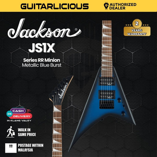 Jackson JS Series RR Minion JS1X Electric Guitar, Metallic Blue Burst