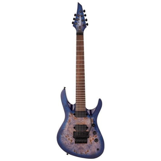 Jackson Pro Series Signature Chris Broderick Soloist 7P Electric Guitar, Laurel FB, Transparent Blue