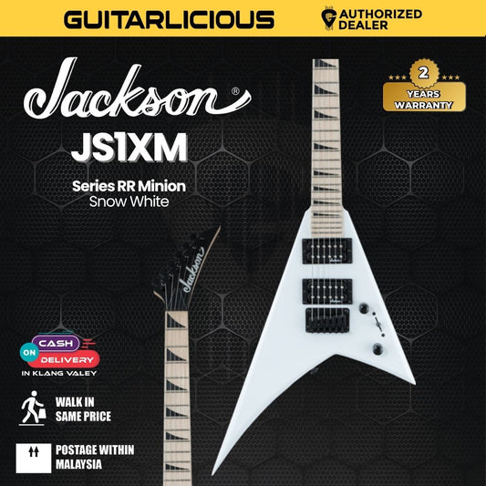 Jackson JS Series RR Minion JS1X Electric Guitar, Maple FB, Snow White