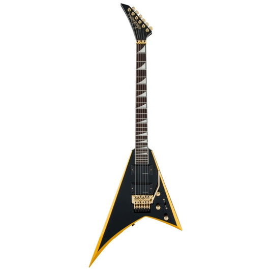 Jackson X Series Rhoads RRX24 Electric Guitar, Black with Yellow Bevels