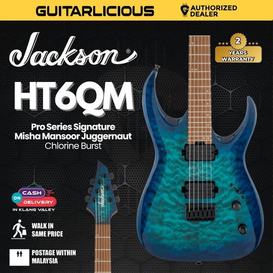 Jackson Pro Series Signature Misha Mansoor Juggernaut HT6QM Electric Guitar, Chlorine Burst
