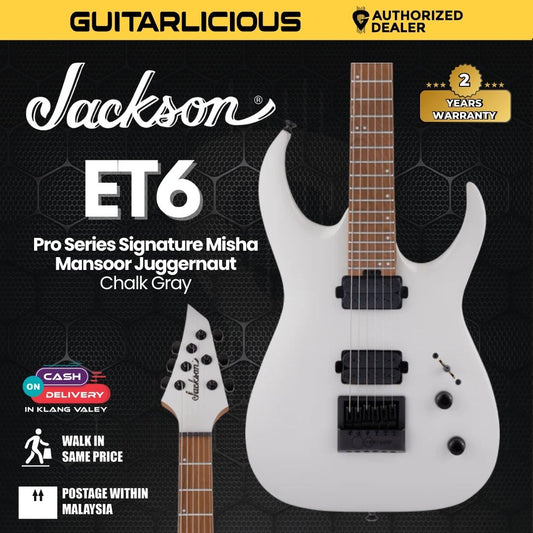 Jackson Pro Series Signature Misha Mansoor Juggernaut ET6 Electric, Caramelized Maple FB, Chalk Gray