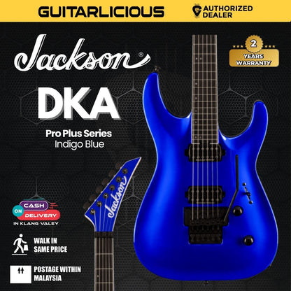 Jackson Pro Plus Series DKA Electric Guitar, Ebony FB, Indigo Blue