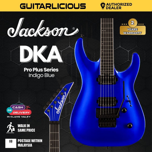Jackson Pro Plus Series DKA Electric Guitar, Ebony FB, Indigo Blue