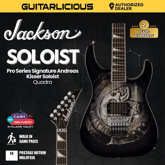 Jackson Pro Series Signature Andreas Kisser Soloist Electric Guitar, Quadra