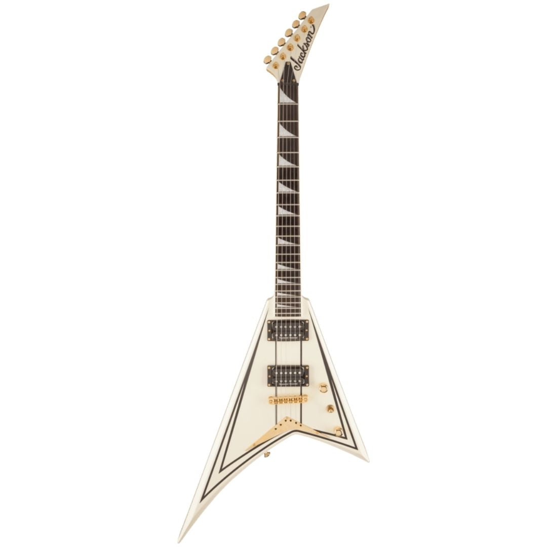 Jackson Rrt3 Jackson Pro Series Rhoads RRT3 Electric Guitar, Ivory w/Black Pinstrip ...