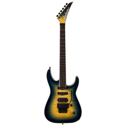 Jackson Pro Plus Series Soloist SLA3Q Electric Guitar, Ebony FB, Amber Blue Burst