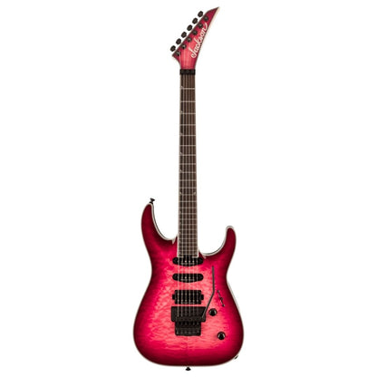 Jackson Pro Plus Series Soloist SLA3Q Electric Guitar, Ebony FB, Fuschia Burst