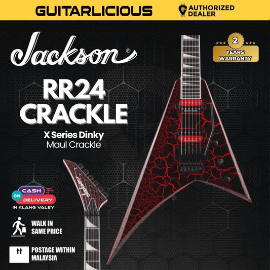 Jackson Pro Series Rhoads RR24 Electric Guitar, Ebony FB, Maul Crackle