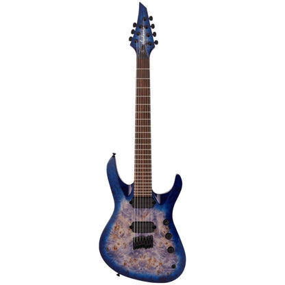 Jackson Pro Series Signature Chris Broderick Soloist HT7P Elec Gtrs, Laurel FB, Transparent Blue