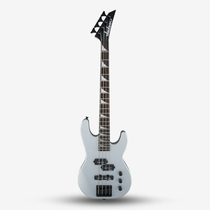 Jackson JS Series JS1X Concert Mini Short Scale Bass Minion Guitar, Amaranth FB , Satin Silver ( JS1 / JS-1X / JS / Mini Bass )